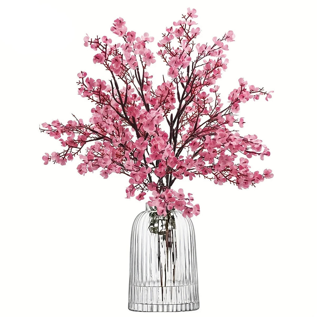 Lot de 5 fleurs artificielles champetre de cerisier