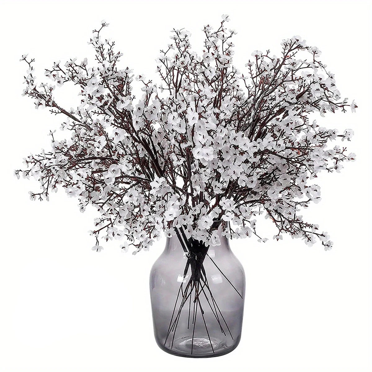 Lot de 5 fleurs artificielles champetre de cerisier