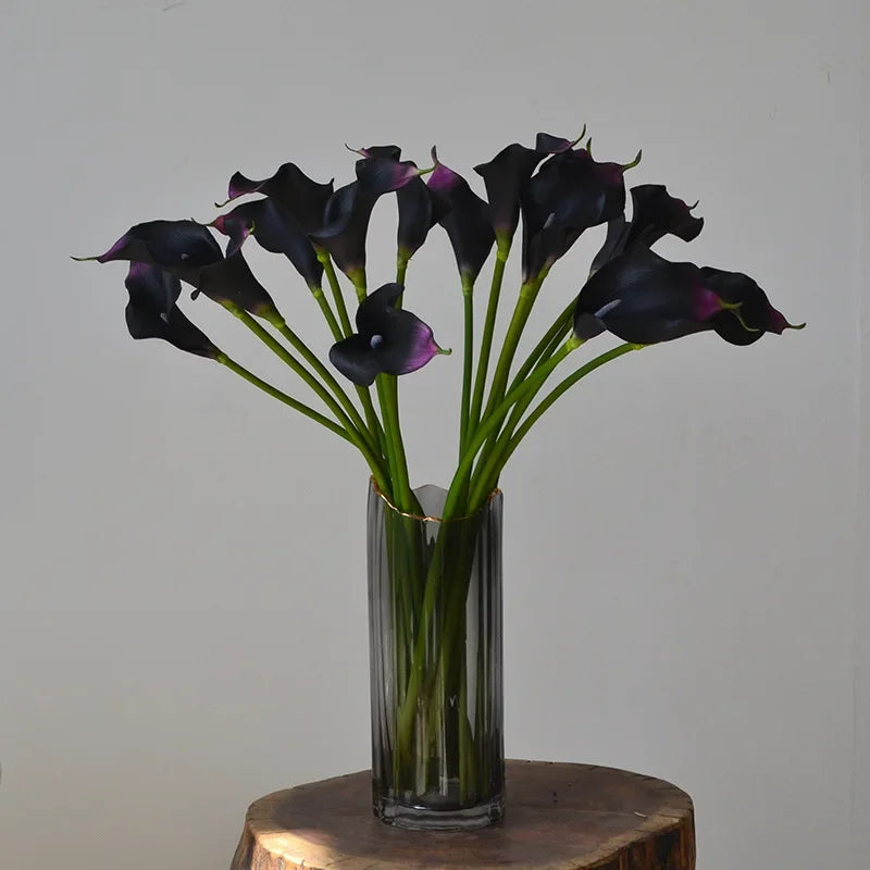 10 fleurs artificielles lys