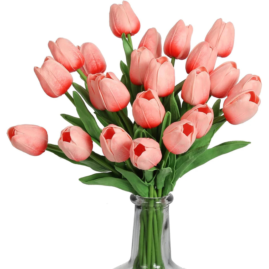 10/30 fleurs artificielles tulipes réalistes