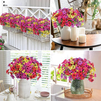 Bouquets de fleurs artificielles décoration jardin