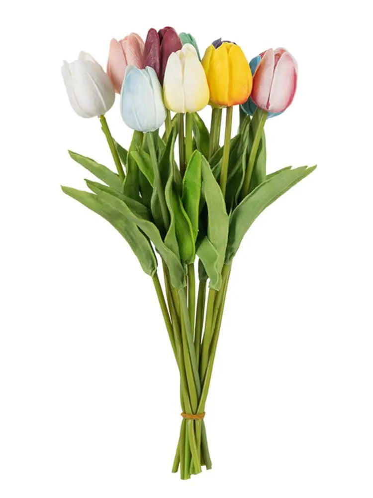 10/30 fleurs artificielles tulipes réalistes