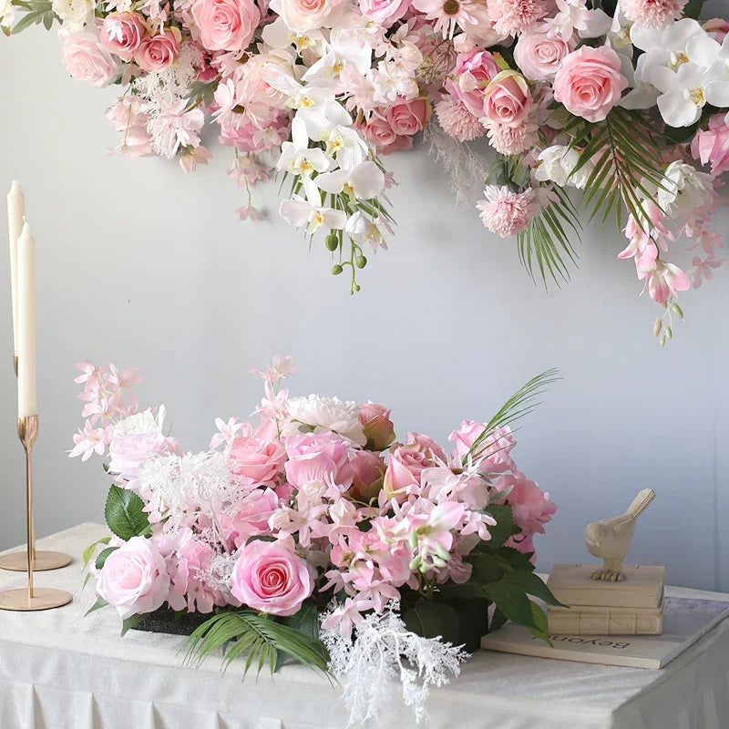 Décoration florale artificielle style rose