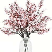 Lot de 5 fleurs artificielles champetre de cerisier