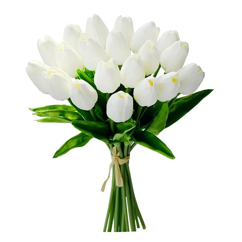 10/30 fleurs artificielles tulipes réalistes