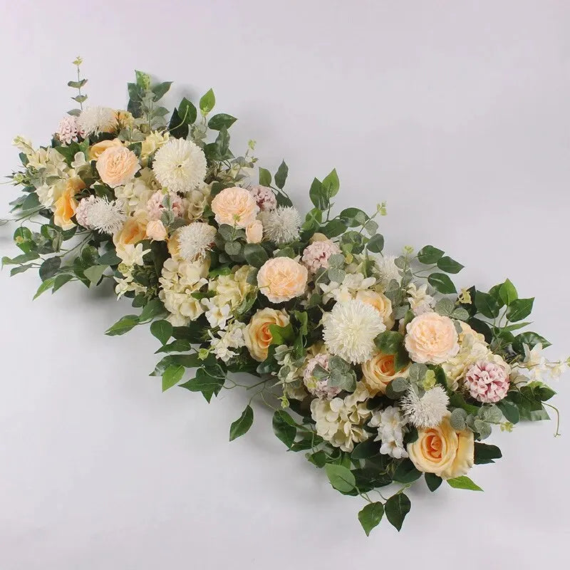 Roses artificielles de centre de table mariage