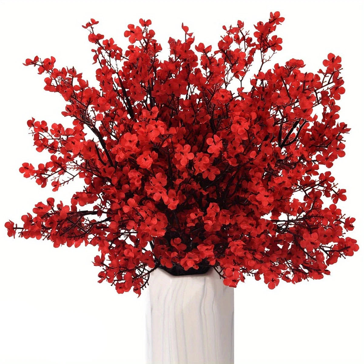 Lot de 5 fleurs artificielles champetre de cerisier