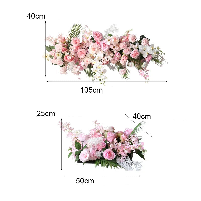 Décoration florale artificielle style rose