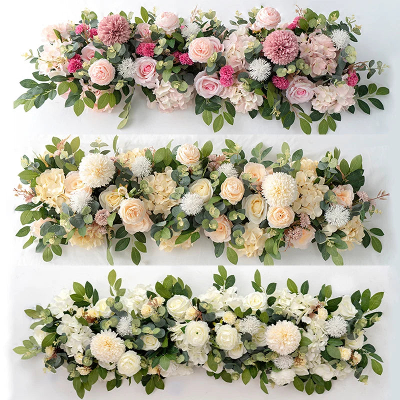 Roses artificielles de centre de table mariage