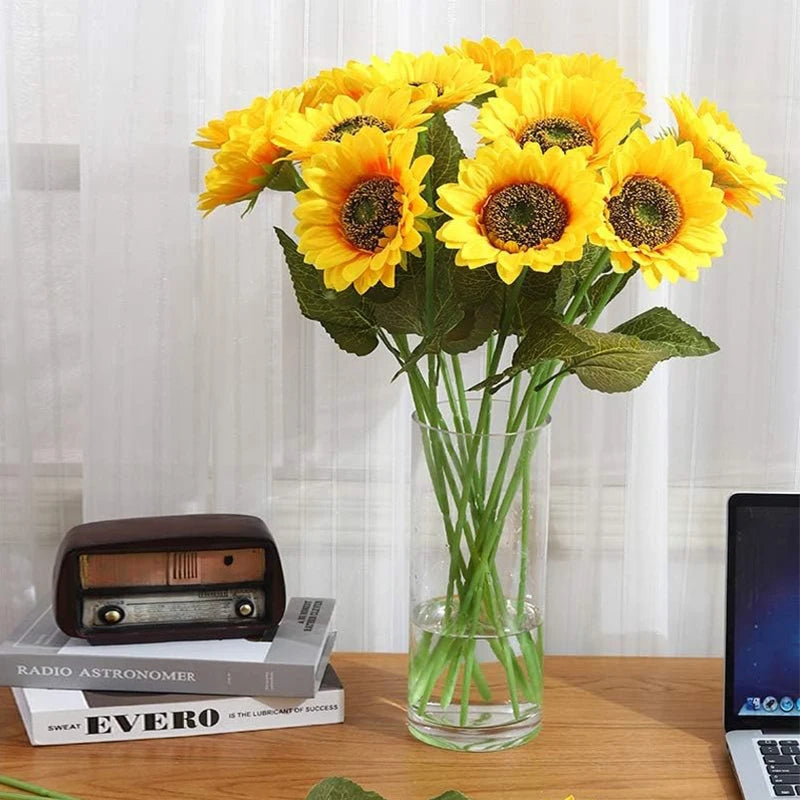 Bouquet de tournesols artificiels